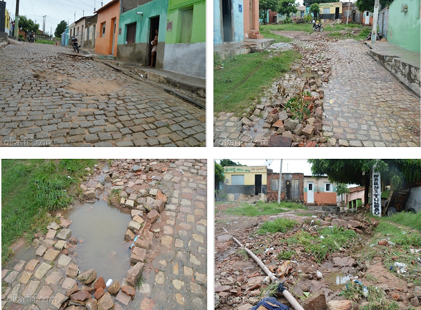 Além dessas, tem outras ruas que ficaram em dificuldades| Foto: Agência OKariri 