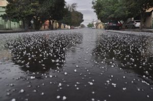chuva de granizo