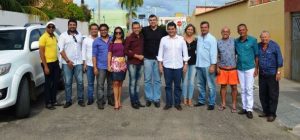 Audic e comitiva em visita a vereadores e lideranças politicas de Brejo Santo | Foto: OKariri