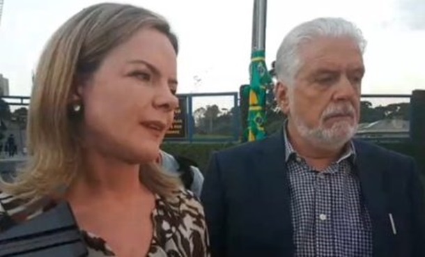 Gleisi Hoffmann e Jaques Wagner