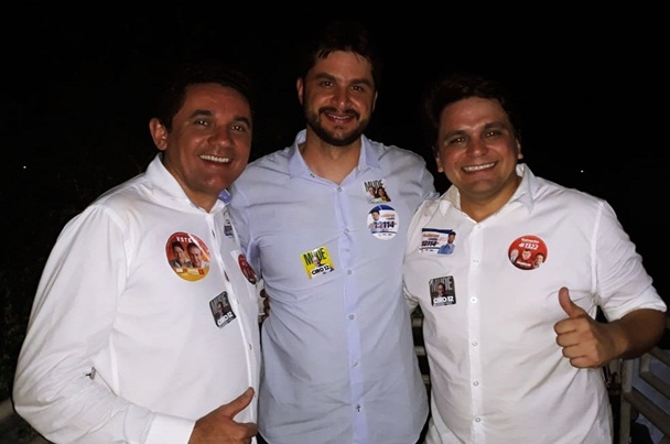 Lielson Landim, a direita da tela, Abraão Sampaio a esquerda e Guilhreme Landim ao centro| Foto: Divulgação