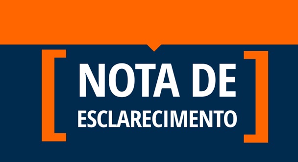 NOTA E ESCLARECIMENTO