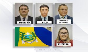 Mesa diretora da Câmara Municipal de Abaiara para o biênio2019/2020 | Imagens divulgação