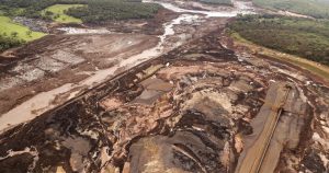 Vista aérea da região afetada pelo rompimento da barragem da mina Córrego do Feijão, em Brumadinho (MG) (Andre Penner/)